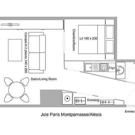 Appt Avec Balcon - Alesia - Montparnasse Apartment Paris